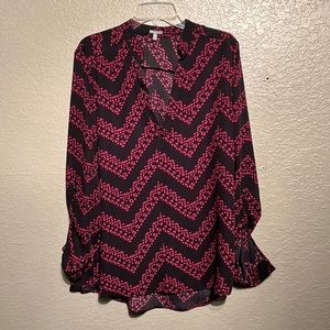 Black and pink quarter sleeve from Charlotte Russe